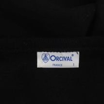 オーチバル ORCIVAL オーシバル コットン クルーネックカーディガン 長袖 1 黒 ブラック /HS ■OS レディース_画像3