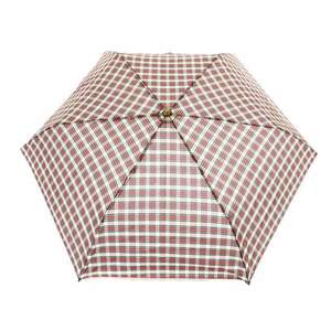 トラディショナルウェザーウェア Traditional Weatherwear 折り畳み傘 雨傘 フォールディング バンブ チェック 赤 レッド 白 ホワイト /YB