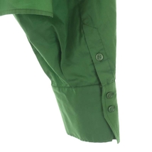 未使用品 スナイデル snidel ORGANICS 23SS クロップドシャツ 長袖 前開き ショート丈 F 緑 グリーン /ES ■OS レディース_画像6
