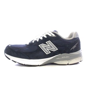 ニューバランス NEW BALANCE 990 NB3 スニーカー ローカット US10 28cm 紺 ネイビー /YO4 ■SH メンズ