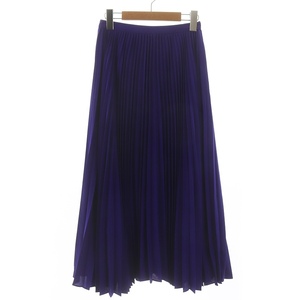 ルシェルブルー LE CIEL BLEU プリーツスカート ロング丈 34 XS 紫 パープル /WM レディース