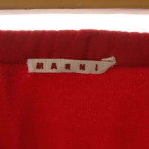 マルニ MARNI コットン ギャザーフレア スカート ミモレ丈 ロング 38 赤 レッド /CX ■OS レディース_画像3