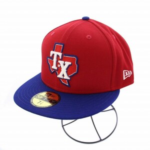 NEW ERA 59FIFTY MLBオンフィールド テキサス・レンジャーズ オルタネイト3 ベースボールキャップ 野球帽 62.5cm スカーレット