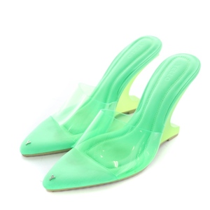  yellow YELLO mules sandals po Inte dotuL 26cm green green /YB lady's 