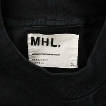 マーガレットハウエル MHL. Tシャツ カットソー 長袖 無地 2L 黒 ブラック /TR13 メンズ_画像4