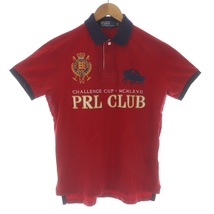 ポロ バイ ラルフローレン Polo by Ralph Lauren ポロシャツ カスタムフィット 半袖 刺繍 ロゴ L 赤 レッド 紺 白 黄 ■GY01 /SI35_画像1