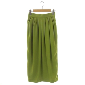  unused goods Lounie LOUNIE 23AW barrel skirt tuck long slit 36 light green /HS #OS lady's 