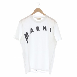 マルニ MARNI アーチロゴ Tシャツ カットソー 半袖 46 白 ホワイト HUMU0200AP /HS ■OS メンズ