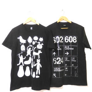 【送料無料】グラニフTシャツ２枚セット/Lサイズ　黒　ビューティフルシャドウモンスター　Design Tshirts Store graniph