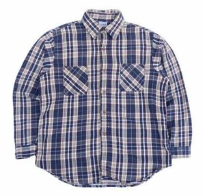 70s ビックマック チェックシャツ ネルシャツBigMac Flannel Shirt - Navy/Pistacchio BIGMAC ビンテージ