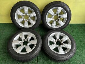 215/60R17 2018年スダットレス ブリヂストンブリザックVRX2 タイヤアルミセット トヨタ純正6穴 PCD139.7ET+25 17×7.5Jハブ106ハイエース用