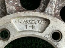 15インチ　日本製　深リム JAPAN DUNLOP TーE アルミホイール　5穴 PCD139.7 ET-6 15×6J ハブ108mm 2本_画像7