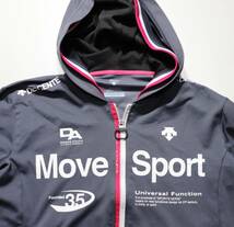 デサント MOVE SPORT▲ジップアップ▲パーカー▲グレー▲サイズL_画像2