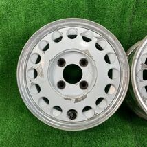 880☆希少☆ENKEI AERO 13×5.5J +38 114.3 4穴 4本 エンケイ エアロ 旧車 当時物 アルミホイール_画像4