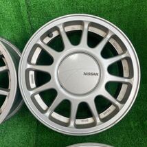 897.NISSAN ローレル C33 前期 純正ホイール 15×6J +40 114.3 4穴 4本 日産 旧車 当時物 セフィーロ シルビア スカイライン_画像5