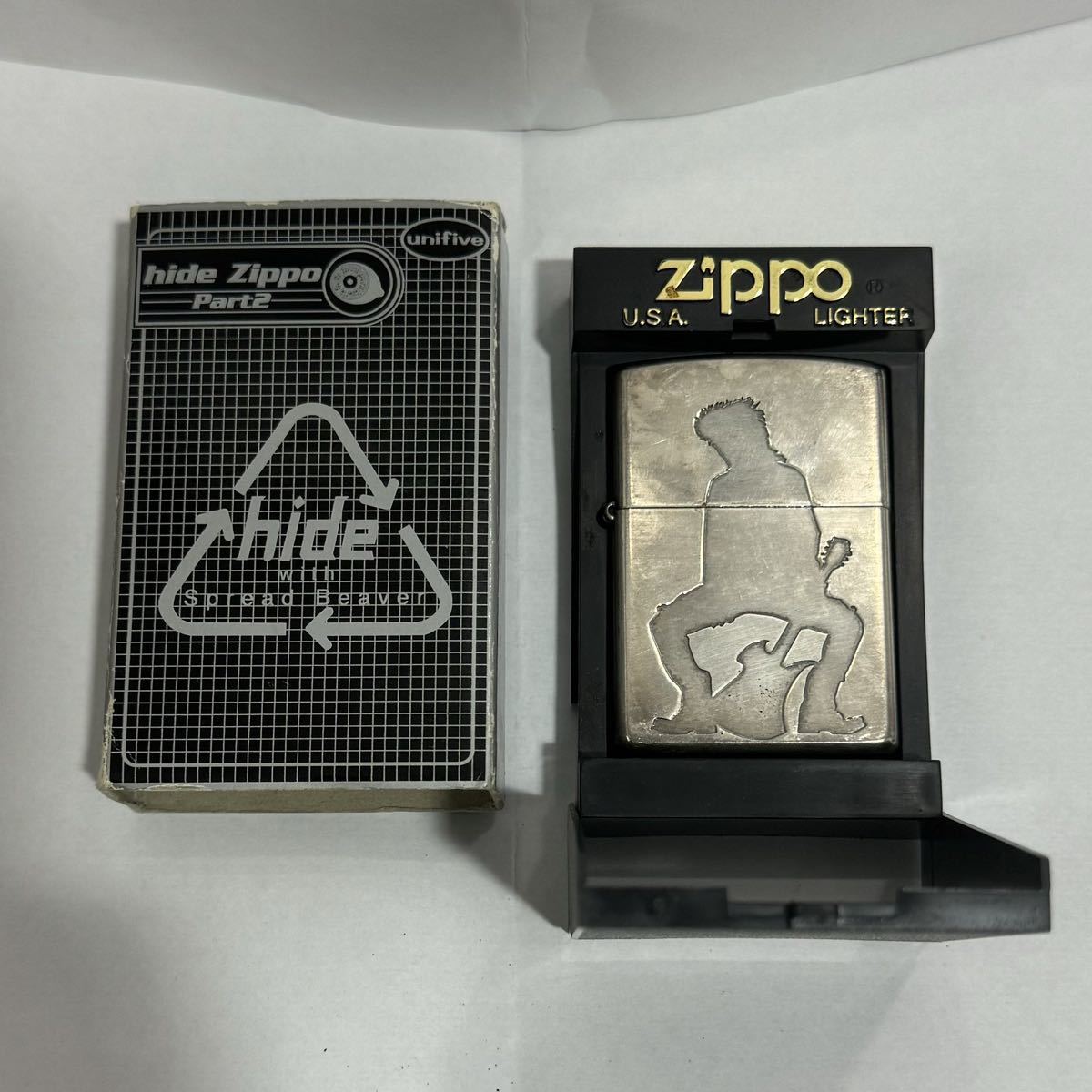 未使用 X━JAPAN hide Zippo ヒデシルエット 2002年製 希少-