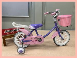 【未使用】BRIDGESTONE ブリヂストン 子ども用自転車 補助輪 14インチ エコキッズカラフル EKC14 [ラベンダー&ピンク]【新品】管－18