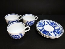 XA163△ノリタケ/Noritake N Japan/カップ&ソーサー/ 口径8x高さ5.9cm / ソーサー直径14.5cm / 計3客 /ソーサー1枚おまけ付/ 茶器 / 超美品_画像9