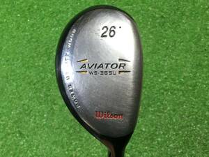 hvc-116　中古　ウィルソン/Wilson AVIATOR WS-365U　ユーティリティ 26度　純正カーボン R