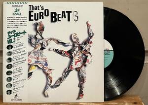 ◇見本盤!国内/帯付LP◇That's Eurobeat Vol. 3 (ALI-28058) ユーロビート/Boom Boom/Laser Light/Fire On The Moon...etc