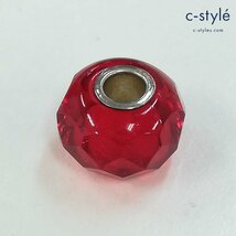 I630a [人気] TROLLBEADS トロールビーズ ファセット レッドプリズム ＃60186 アクセサリー | ジュエリー P_画像1