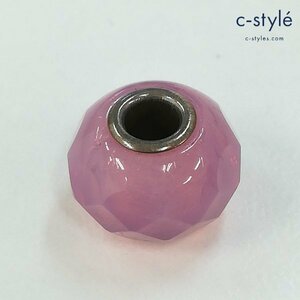 I629a [人気] TROLLBEADS トロールビーズ 天然石 フェルドスパームーンストーン ピンク アクセサリー ファセット | ジュエリー P