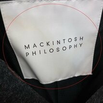 J575c [秋冬][人気] MACKINTOSH PHILOSOPHY マッキントッシュ フィロソフィー 38 ブラック系 アドミラル メルトン Pコート | アウター G_画像7