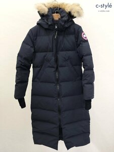 J558c [秋冬][人気] CANADA GOOSE カナダグース ダウンジャケット S ブラック MYSTIQUE PARKA レディース | アウター R