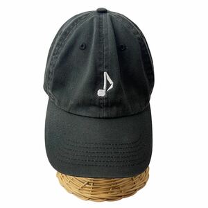 キャップ帽子 レディース 野球帽 ブラック 音符 シンプル カジュアル 黒色 ワンポイント