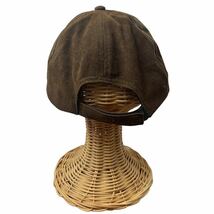 帽子 野球帽 キャップ ブラウン 男女兼用 ワンポイント シンプル カジュアル スエード_画像3