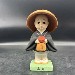 日本人形 善光寺 小坊主 お土産 お坊さん 人形 置物 昭和レトロ Z3-2
