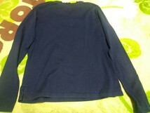 ポンポネット　Lサイズ(160)　長袖Tシャツ２枚セット(紺色、ブルーグレイ)_画像4