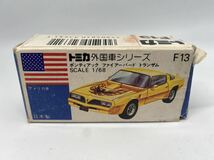 トミカ 外国車シリーズ 青箱 F13 ポンティアック ファイヤーバード トランザム 日本製 美品_画像8