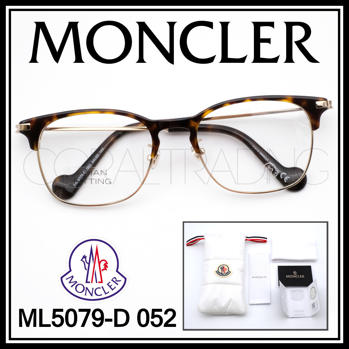 23160 新品本物 LEON/Safari掲載 MONCLER ML5020 055 べっ甲柄