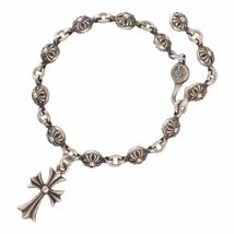 【中古】 CHROME HEARTS クロムハーツ #1 クロスボール ブレスレット タイニーCHクロス No1 アクセサリー 23038766 RS_画像1