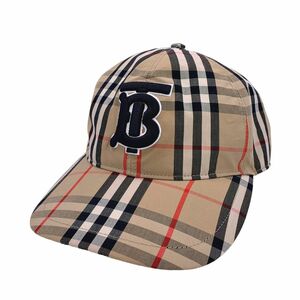 【中古】 BURBERRY バーバリー TBロゴ ベースボール キャップ 8038504 サイズM 23037500 DS