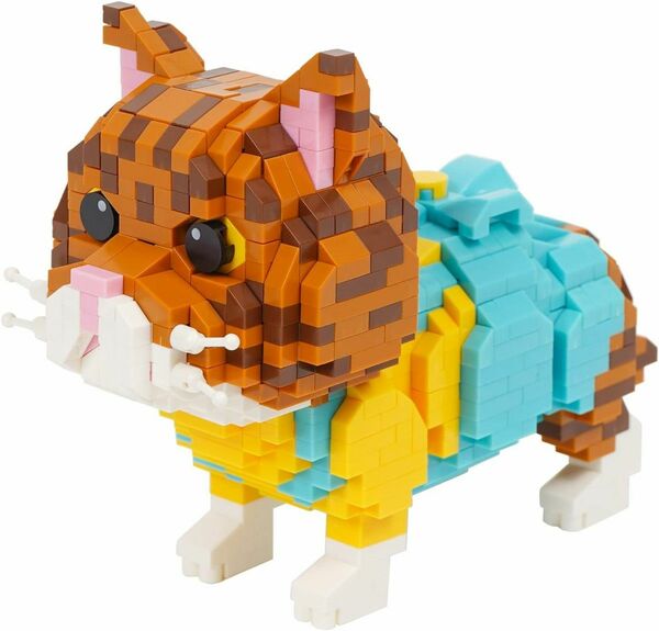 LULUFUN 猫 マイクロブロック おもちゃ 組立 立体パズル 知育玩具