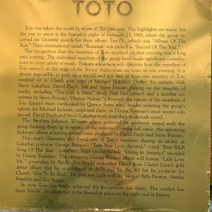 ◆ TOTO - Africa / Rosanna◆12inch US盤 Promo DISCOヒット!!