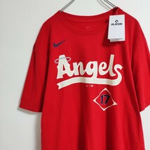 大谷翔平 エンゼルス シティコネクト Tシャツ XLサイズ ユニホーム 背番号17番 野球/ MLB公式/NIKE ANGELS メジャーリーグ /SHOHEI OHTANI_画像2