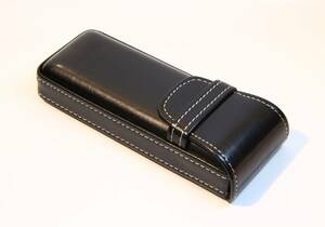  prompt decision * new goods imitation leather semi hard glasses case * black black 