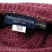 TF8036▽イタリア製*FERRUCCIO VECCHI フェリシオ ベッキ×リュピュイ/LUPUY*折りたたみ可能*ウール混*クローシュハット/帽子*レディース_画像6