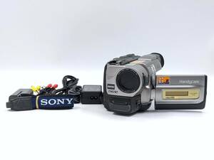 ★☆Video8/Hi8 対応 中古 良品 動作確認/点検清掃済 SONY ソニー Handycam ハンディカム CCD-TRV85 規制前ナイトショット付 S-817-22☆★