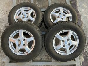 CVW 165R13 LT 6PR 5.00B +39 PCD100 アルミホイール4本セット