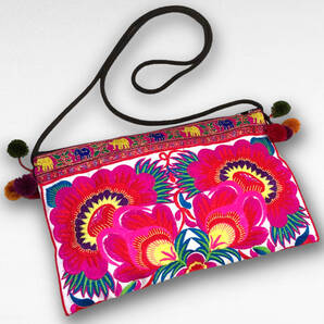 モン族花刺繍バッグ★ヒッピー★アジアン★エスニック★