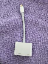 Apple 純正 Lightning DIGITAL AV HDMI アダプタ A1438 中古_画像1