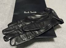 新品 Paul Smith レザーグローブ ポールスミス 手袋 ラムレザー カシミヤ _画像2