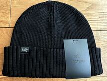 【2023 新品 国内正規】ARC'TERYX Mallow Toque Black One Sizeアークテリクス マロウトーク ニットキャップ ビーニー ブラック 黒 帽子_画像1