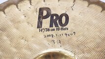 【u0478】SABIAN ドラムシンバル 14インチ 36cm PRO Hi-Hats 格安スタート 栃木発着払　_画像5