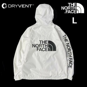 1円～!売切!【正規新品】THE NORTH FACE PRINTED MILLERTON JACKET マウンテンジャケット US限定 ミラートン ロゴ刺繍 登山(L)白 180915-65