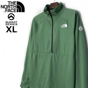 1円～!売切!【正規新品】THE NORTH FACE FUTUREFLEECE LT 1/2-ZIP プルオーバー ハーフジップ サミットシリーズ US 登山(XL)緑181130-65